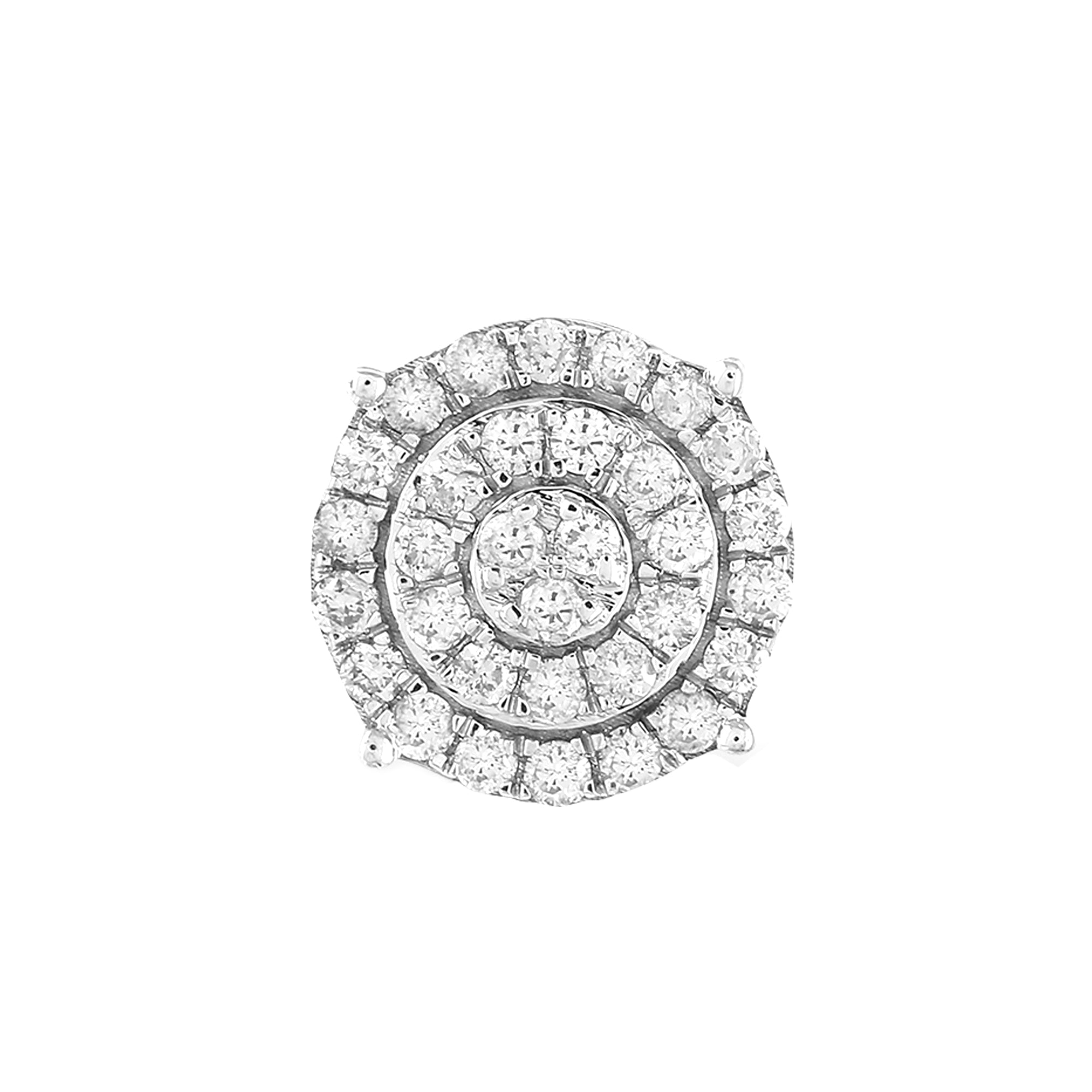 0.48Ct Yellow Gold Round Diamond Round Stud Earrings